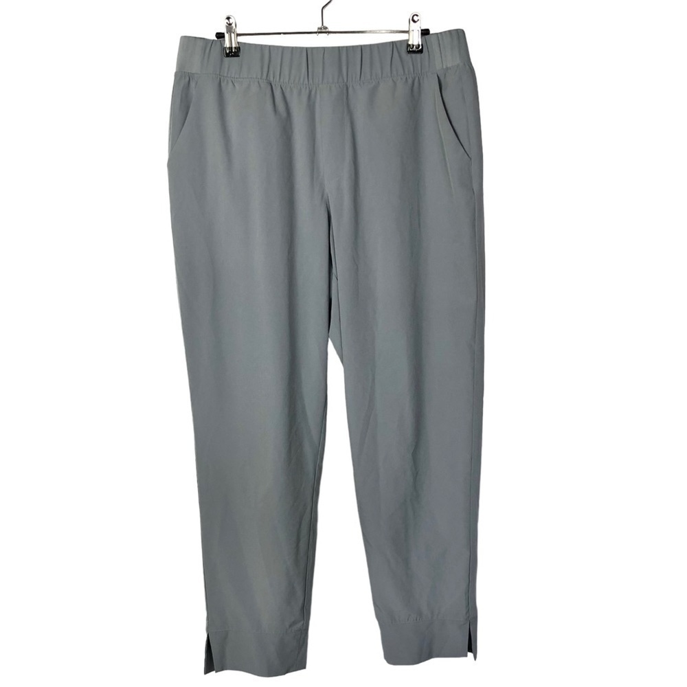 New Directions Light Gray Pull On Straight Leg Pants L